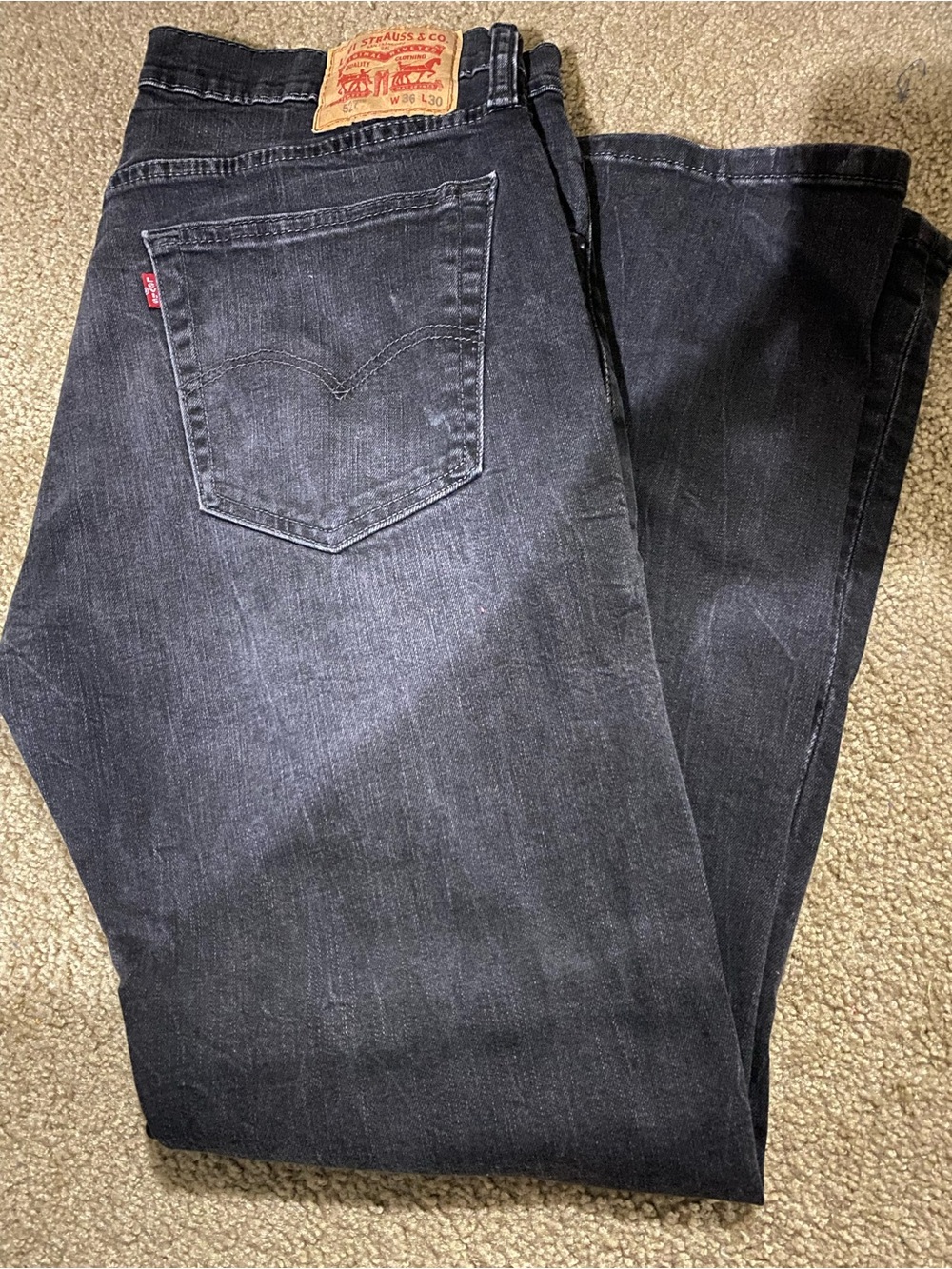 Levi's Men's Black bootcut Jeans
